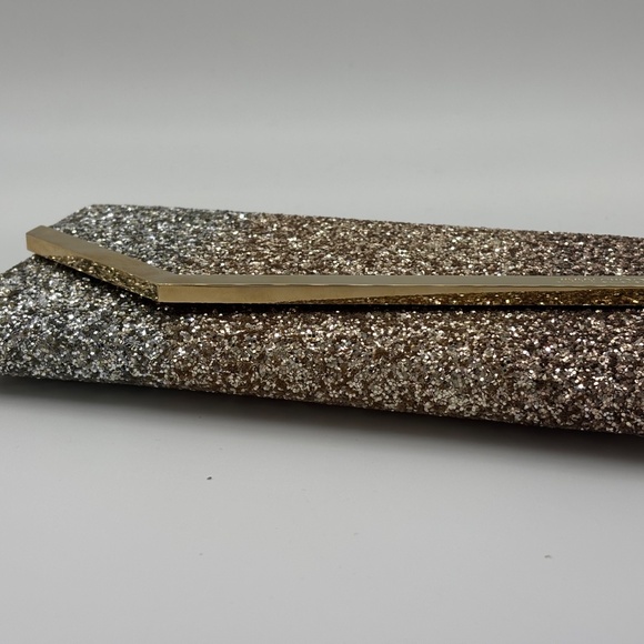 Jimmy Choo Emmie Glitter Chain-Link Clutch - Picture 3 of 11